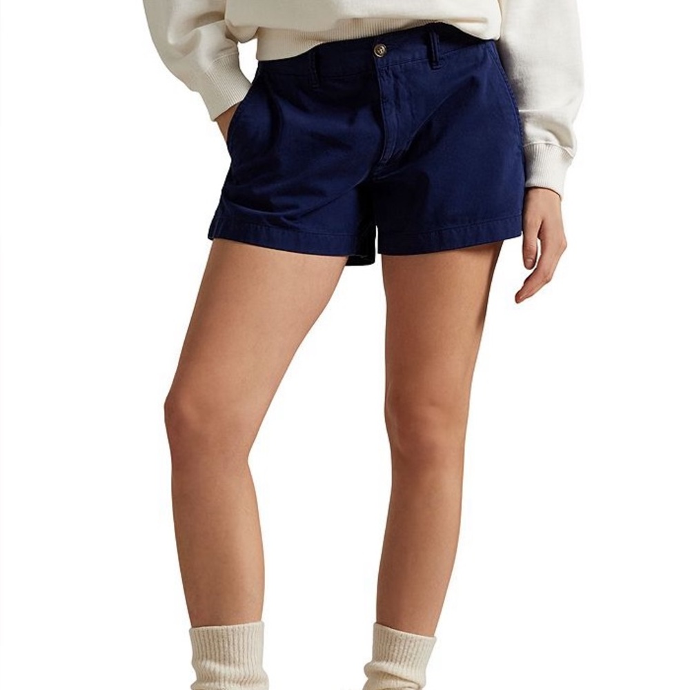 Ralph Lauren Navy Blue Women's Cotton Shorts